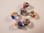 Crystal Clear Baby Millefiori Hearts